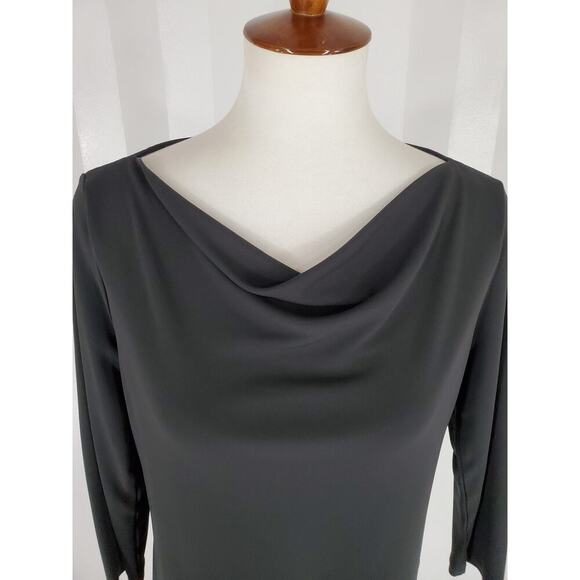 LIZ CLAIBORNE Women's Black Long Sleeve Blouse Sz L - Picture 5 of 10